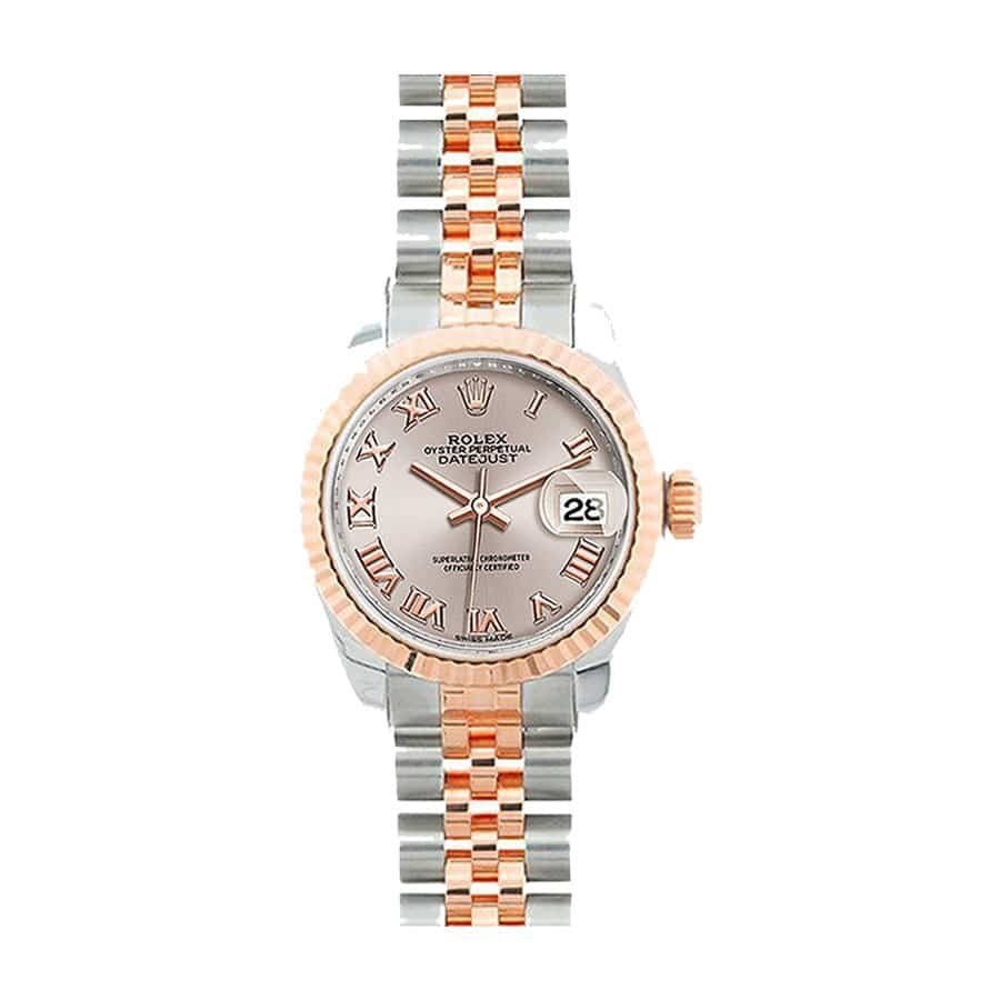 rolex-datejust-28mm-279171-everose-gold-and-steel-automatic-sundust-dial.jpg Rolex 279171-0021 Everose Replica - Image 1