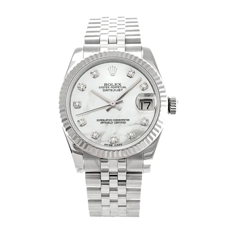 rolex-datejust-31mm-178274-steel-white-gold-automatic-mother-pearl-diamond-dial.jpg Rolex 178240 Replica - Image 1