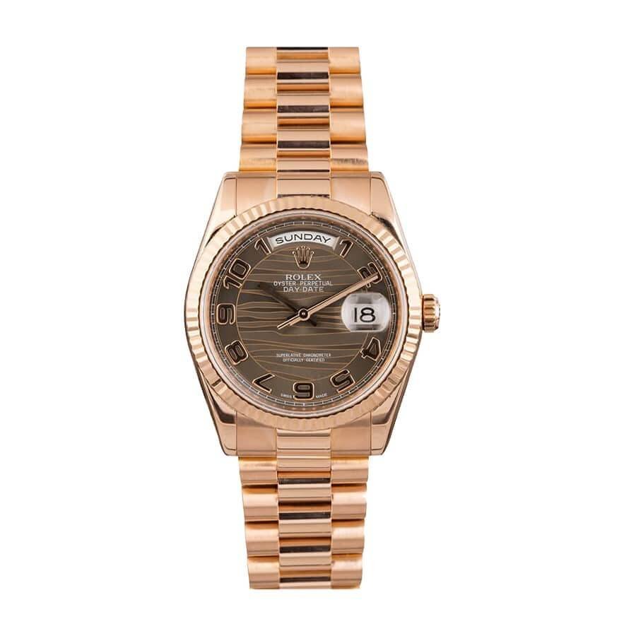 rolex-day-date-bronze-wave-218235-replica.jpg Rolex Day-Date Wave 218235-0035 Replica - Image 1