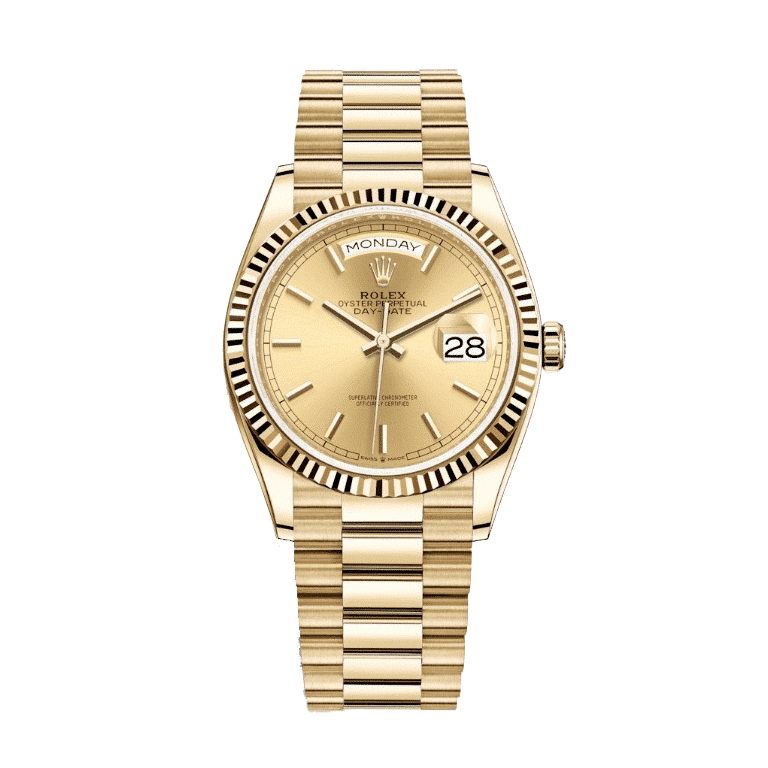 rolex-day-date-gold-dial.png Rolex Yellow Gold Replica - Image 1