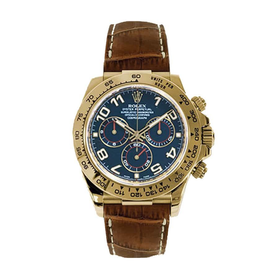 rolex-daytona-cosmograph-116518-jh-yerolex-daytona-cosmograph-116518-jh-yellow-gold-blue-dial-replica.jpg Rolex Daytona Cosmograph 116518 Blur Dial Replica - Image 1