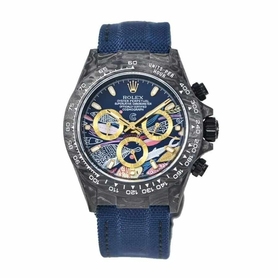 rolex-daytona-cosmograph-color-fish-pattern-dial-replica.jpg Rolex Daytona Cosmograph Color Fish Pattern Dial 2071401 Replica - Image 1