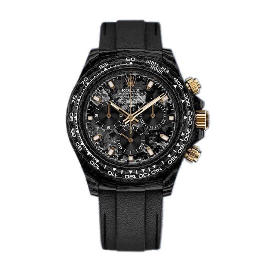 rolex-daytona-diw-ntpt-carbon-daytona-speedster-replica.jpg Rolex Daytona DiW NTPT Carbon 46490 “All Carbon Lemon Edition” Replica - Image 1