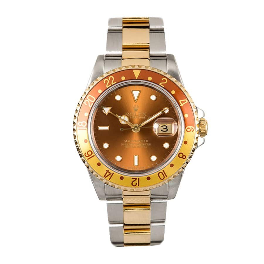 rolex-gmt-master-ii-109807-root-beer-dial-replica.jpg Rolex Submariner Date 126613LN Two-Tone Dial Oyster Replica - Image 1