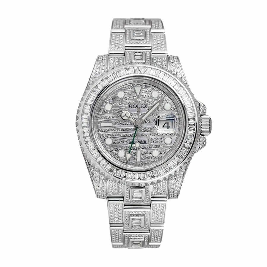 rolex-gmt-master-ii-custom-diamond-set-116710ln-replica.jpg Rolex Full Diamond Replica - Image 1