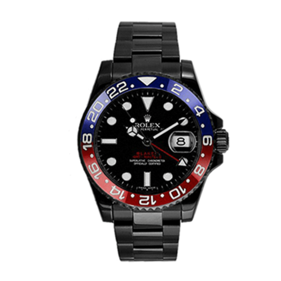 rolex-pepsi-blaken-black-replica-3.webp Rolex Blaken 126710BLRO-0001 Pepsi Black Dial Replica - Image 1