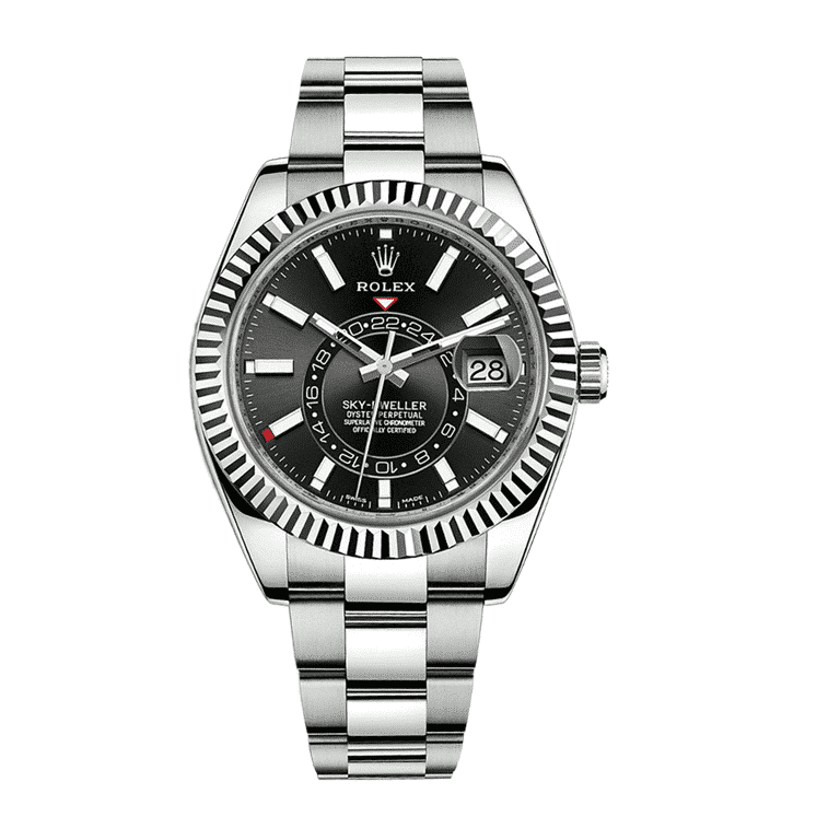 rolex-sky-dweller-black-dial-326934-replica.png Rolex Sky-Dweller 326934 Black Dial Oyster Replica - Image 1