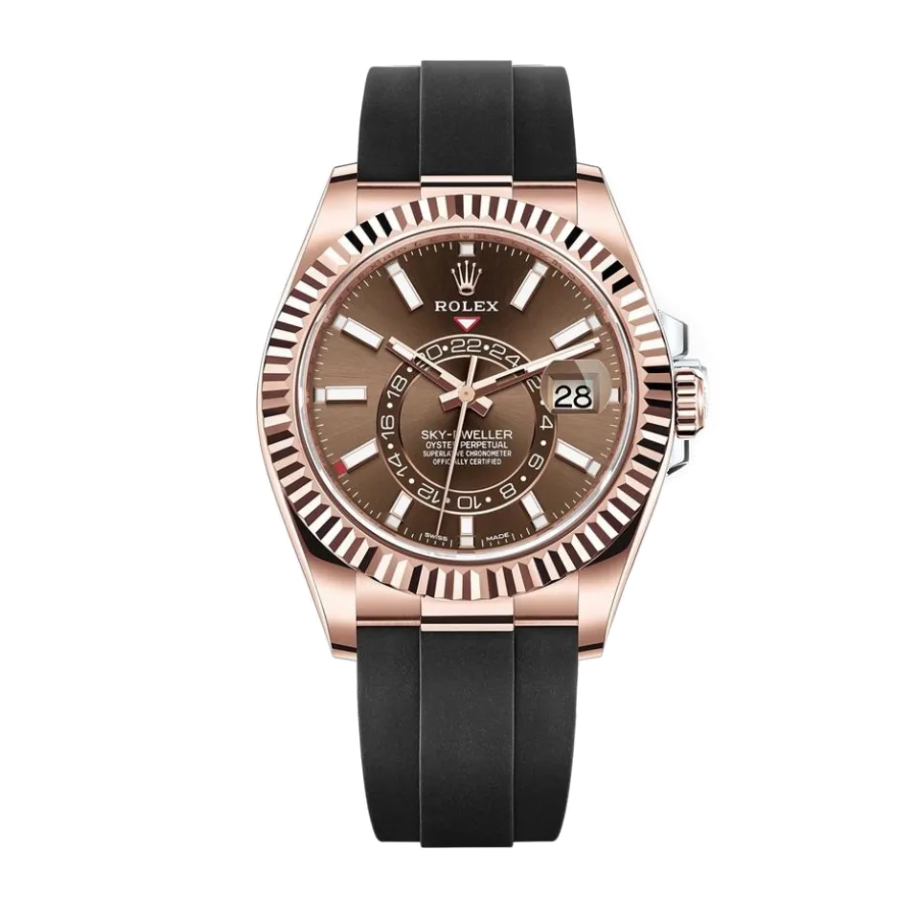 rolex-sky-dweller-chocolate-replica-1.webp Rolex Sky-Dweller 326235 Chocolate Dial Replica - Image 1