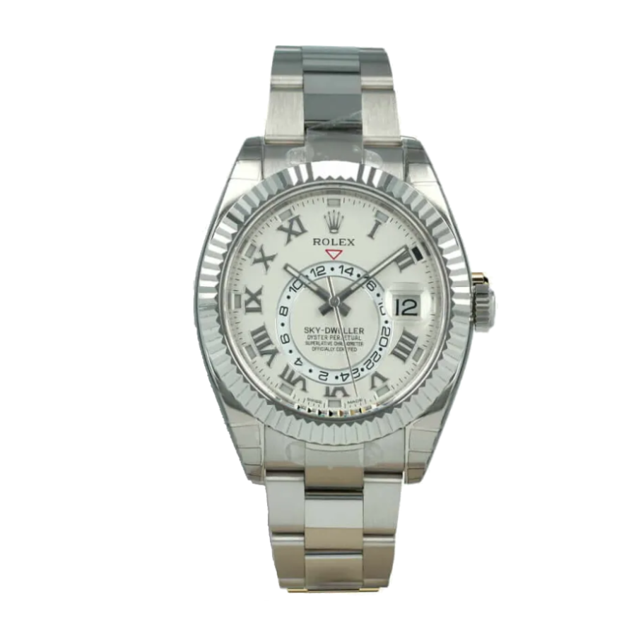 sky-dweller-white-dial-replica-1.webp Rolex Sky-Dweller 326939 White Dial Oyster Replica - Image 1